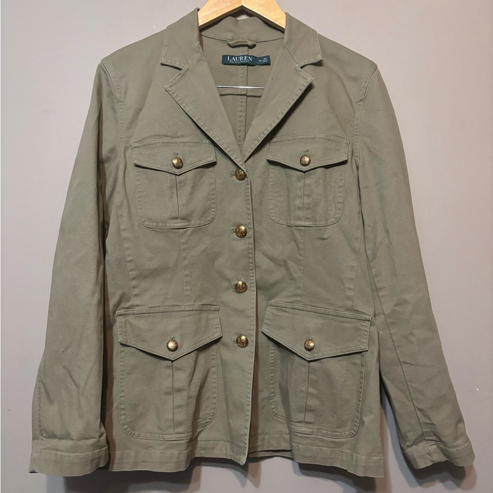 LAUREN RALPH LAUREN Utility Jacket, Army Green